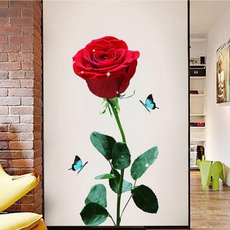 포인트 홈데코 스티커 장미 침실 거실 DIY 장식소품