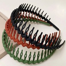 올바이 빗살 머리띠 세안헤어밴드, 블랙