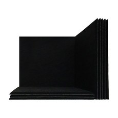 EV.ONE홈테리어 소음 감소 차음재 흡음재 접착형 차음시트 방음재 소리 차단 흡음판, 12개, 블랙
