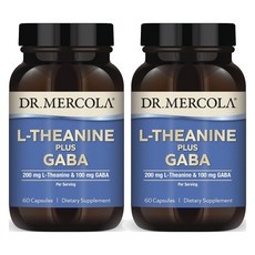닥터머콜라 L-테아닌 200mg 플러스 가바 100mg 캡슐, 2개, 60정