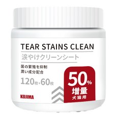 【日本KOJIMA】寵物淚痕濕紙巾 180片 增量50% 狗狗貓咪眼部清潔濕巾, 1個, KOJIMA寵物淚痕濕巾--180片