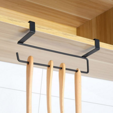 키친타올걸이 다용도 문걸이 수건 행주걸이 걸이형 용품 옷장 문짝 수납 서랍 하단 선반, 화이트