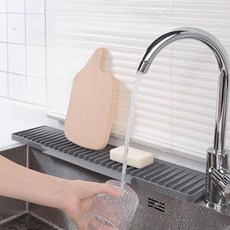 물빠짐 수세미 거치대 주방 접이식 경사 싱크대 물흐름 실리콘 배수 패드 매트, O, 1개, 1단