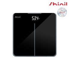 신일 전자식 정밀측정 강화유리 LED 디지털 체중계, SHM-5025, 블랙, 1개