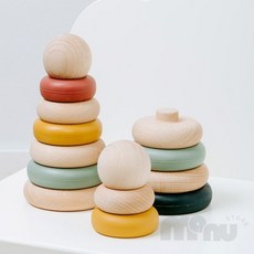 [마누상점] 아기돌선물 링끼우기 모양맞추기 링쌓기, 오팔