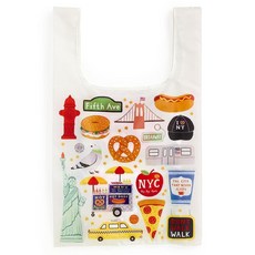 The Big Apple Packable Nylon Tote Bag [novelty_book] 275047, The Big Apple Packable Nylon T