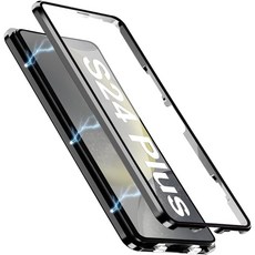 [금속 소재] 삼성 갤럭시 S24 FE 케이스 풀 바디 군용 등급 낙하 보호 야외 폰 내장 유리 스크린 및 카메라 렌즈 프로텍터 금속 소재 5G 케이스 245339