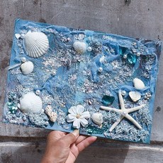 紫色痛包紮板成品背景板DIY材料全套裝飾物 - 懶人紮包必備, 深海之謎-成品