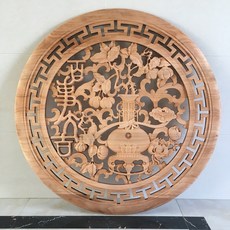 香樟木 百事大吉 仿古木雕, 如圖所示, 1個