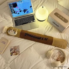 長條熱水袋 注水加厚防爆 頸椎熱敷暖肚子 被窩專用大號灌水式暖水袋 (臺灣出貨), 1個, 小三花貓咪