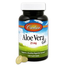 Carlson 蘆薈凝膠 25 毫克軟膠囊, 1個, 100 件