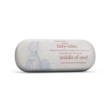 Half Moon Bay Used To Read Fairy-Tales - 이상한 나라의 앨리스 그레이/레드 16.5 x 6.9cm(6.5 2.7인치) 폴리우레탄 안경 보호 하드