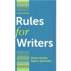 Bedford/St. Martin's Rules for Writers 7e with Writing about Literature (Tabbed Version) & paperba