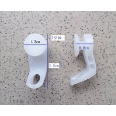 窗簾軌道輪 傳統軌道 靜音耐用 窗簾配件, 白色J型