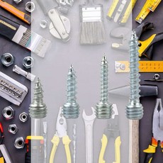 웍스알 소포장 총알피스 가구피스, 8X5X10(총길이15mm)/4개입, 1개