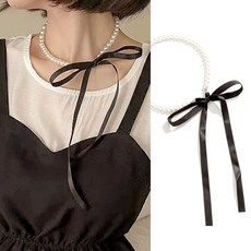 일호장신구 웨딩 파티 러프 리본 진주 초커 러블리 사랑스러운 셀프 촬영 할로윈 코스프레