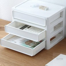 셀팃 플라스틱 데스크 3단 서랍 사무용품서랍