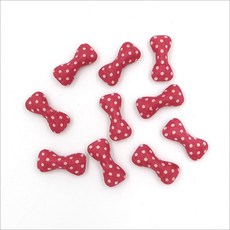 자수마켓 리본 도트 싸개단추/ 홈패션 퀼트 수예/ 장식단추, 1세트, 핑크