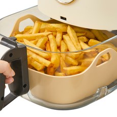 실리프랑 에코 실리콘 사각 에어프라이어 팟 리유저블 용기, 버터베이지, 1개, 에프용기