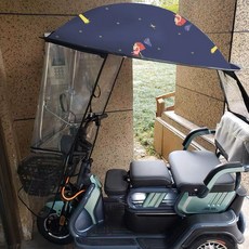 전동차 햇빛 가리개 오토바이 캐노피 가림막 디자인 방수, 1개, G. 분리형 측면 차양 별을 쫓는 소녀