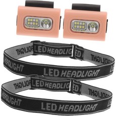 YARNOW 2개 충전식 러닝 라이트 야간 산책용 휴대용 클립형 야외 조명 러너 하이킹 및 캠핑 활동용 자석 부착, YARNOW 2개 세트 충전식 야간 러닝 라이트 클립