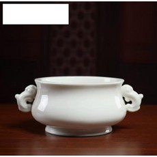龍耳香爐 白瓷, 1個