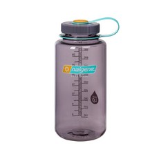 Nalgene 1000ml 寬口登山戶外運動耐熱水壺 2020-0332 茄子, 1個