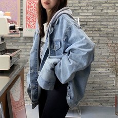 청 데님 자켓 점퍼 아이드청JK