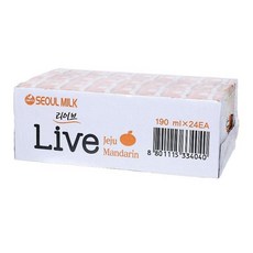 서울우유 브제주감귤 190MLx24입