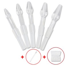 [노시부 한일포근 호환] 소아21 석션팁 실리콘 PVC 신생아 호환팁 아기용 1호 2호 3호 4호 5호 콧물흡입기 팁, 1세트