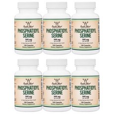 더블우드 포스파티딜 세린 150mg 120정, 6개