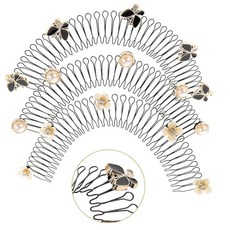 Beavorty U 모양 헤어 피니싱 픽서 빗 가볍고 보이지 않는 헤어 클립 앞머리 및 업도용 여성용 액세서리 20cm(7.87인치), Beavorty U 모양 헤어 피니싱 픽서 빗, 가볍고