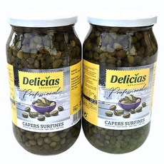 델리시아스 케이퍼 연어요리 파스타소스 절임 피클 병조림, 950g, 2개