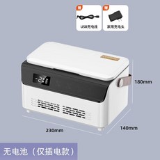 휴대용 냉장고 인슐린 보관함 인큐베이터 저온 미니 여행용 배터리 차박 충전 자동차, 손잡이 없음, 1L
