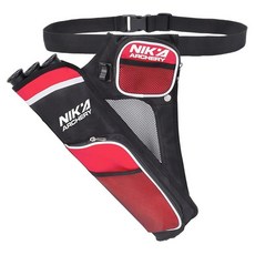 SHENG-RUI 양궁 화살통 홀더 왼손 3튜브 힙 퀴버 화살 가방 조절 가능한 벨트 포함 청소년 및 성인 화살 사냥 타겟 연습용, SHENGRUI 양궁 화살통 홀더 왼손 3튜브 힙 퀴버, 빨간색 왼쪽