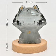 天氣預報瓶巴特斯萌貓風暴瓶氛圍桌面擺件生日禮物創意禮品批, 1個, 巴斯特貓天氣瓶:巴斯特貓天氣瓶