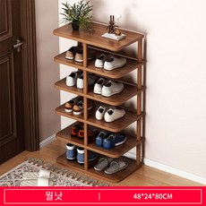 Tixpra 신발장 간이 현관 수납 신기 공간 절약 층칸막이 입문 셋방숙소 신발장, 월낫48/24/80