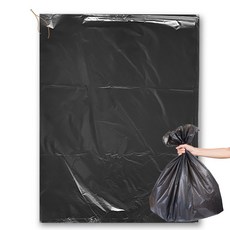 평판 쓰레기봉투 검정, 500개, 80L
