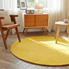 모두의러그 팔레트 컬러 단모 러그 4size/5color 원형, 노랑