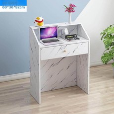 업소용 카운터 계산대 리셉션 데스크 안내 인포메이션 매장 식당 카페 미용실 접수대, 60 대리석무늬
