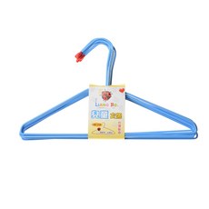 雷霆百貨 兒童衣架10支入 台灣製 曬衣架 晾曬架, 1個, 藍色