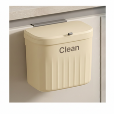 걸이형 주방 쓰레기통 + 전용봉투 100매, 1개, 옐로우