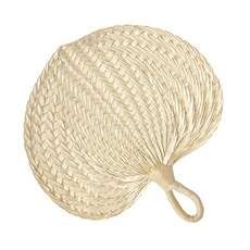 桃園出貨 蒲扇 手搖棕葉大蒲扇 手工編織 夏季天然蒲草嬰兒藤扇芭蕉扇子 老式家用, 中號手工蒲扇1把【寬約34cm】, 1個