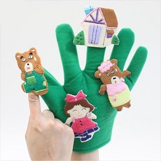 손장갑 녹색 어린이집 장난감 교구 완구 유아 놀이, 1개