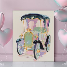 동화감성 공주포스터 시리즈2 18종 11-18 카페 아이방꾸미기 핑크인테리어 캔버스 그림액자 출산선물 키즈룸꾸미기 아이감수성 높이기, 캔버스액자 (21x26cm)