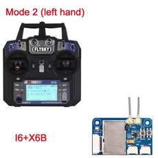 FlySky FS-i6 AFHDS RC 송신기 FS-iA6 FS-iA6B 리시버 포함 비행기 Heli UAV 멀티콥터 드론용 2.4G 6CH, China Mainland, Mode2 i6 With X6B