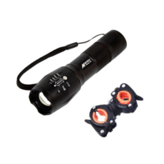 MIREU LED 줌 라이트 손전등 DNS-XML-T6PL, 블랙, 1개