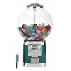 캡슐뽑기기계 가챠머신 캡슐토이 랜덤추첨기 캡슐뽑기, 소형 두꺼운 그린 베이스 뚜껑