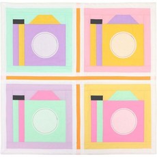 주디 고티에의 카메라 퀼트 블록 퀼트-애즈 유 고 키트 4블록 팩