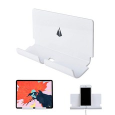 TXEsign 접착식 벽걸이 태블릿 거치대 스마트폰용 스탠드 전자책 리더 거치대(블랙), 6 Tablet Holder (White), 태블릿 홀더 (화이트)